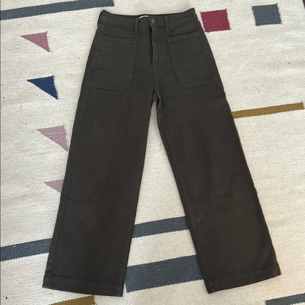 Altar'd State - (NEW) Dark Green/Olive/Brown High Waisted Pants